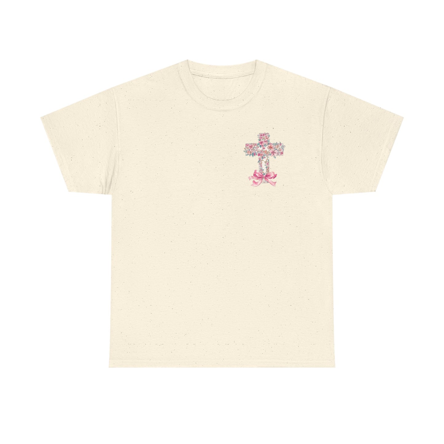 Inspirational Unisex Heavy Cotton Tee | "But God" Design with Floral Accents