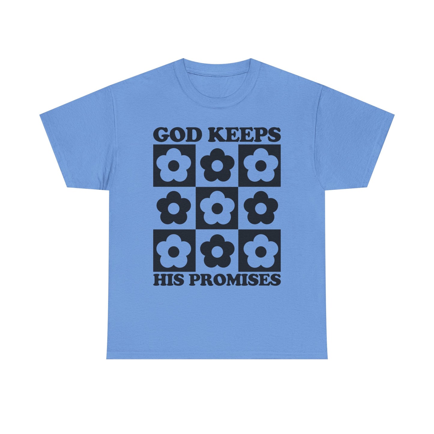 God Keeps His Promises Unisex Heavy Cotton Tee - Floral Design