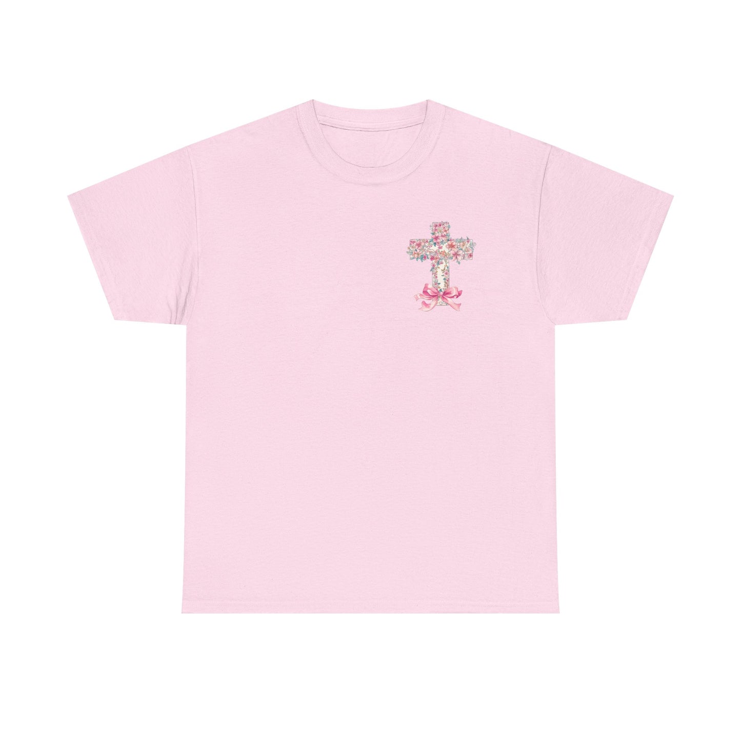 Inspirational Unisex Heavy Cotton Tee | "But God" Design with Floral Accents