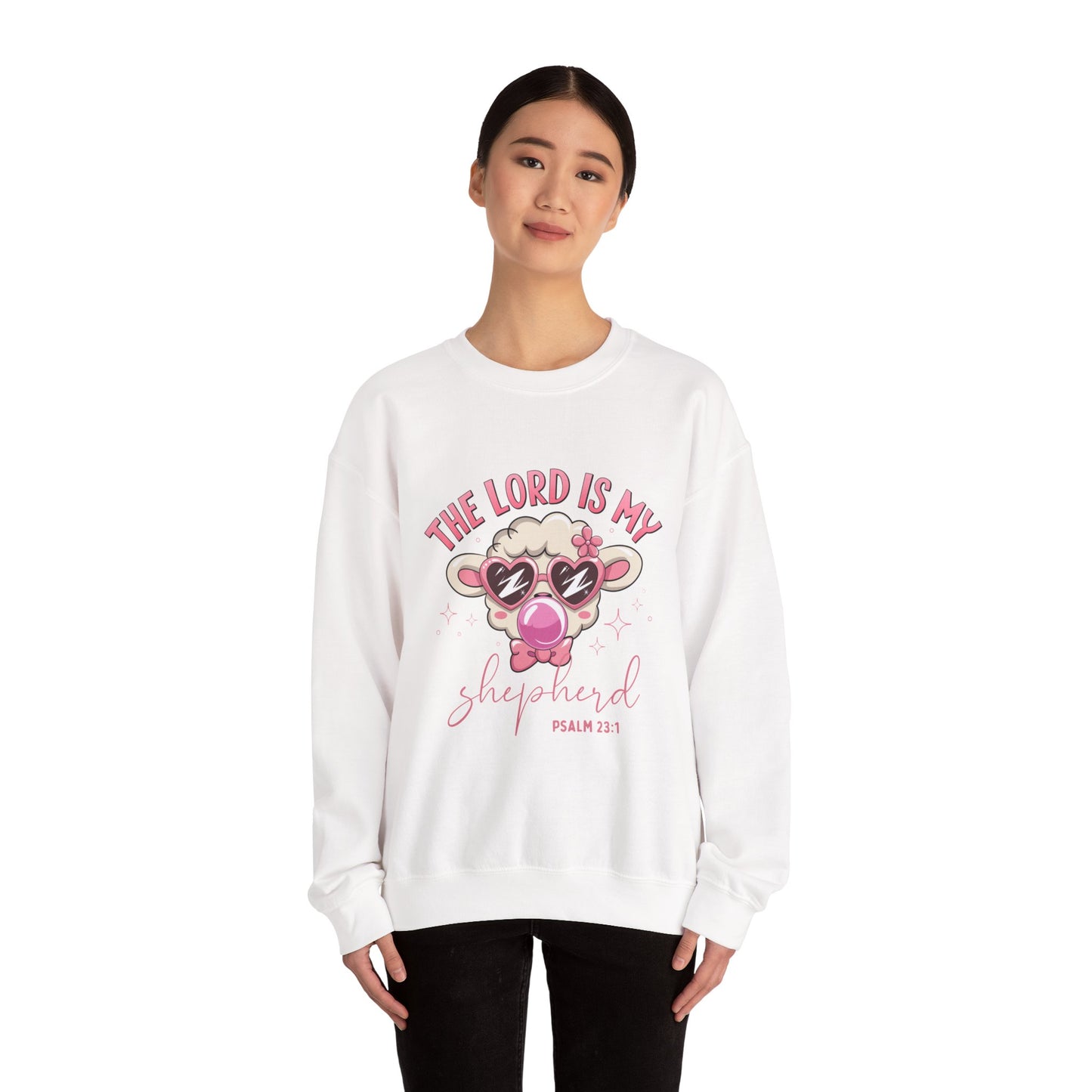 Funny Biblical Crewneck Sweatshirt - "The Lord Is My Shepherd"