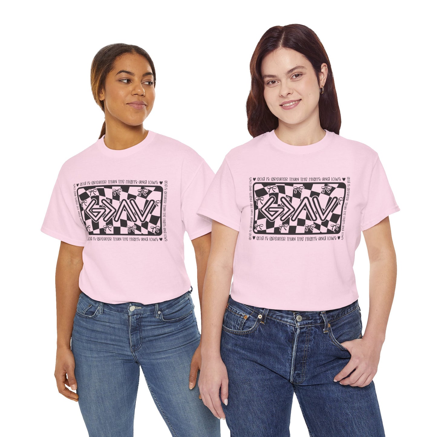 Unisex Heavy Cotton Tee - God is Greater than my ups and downs