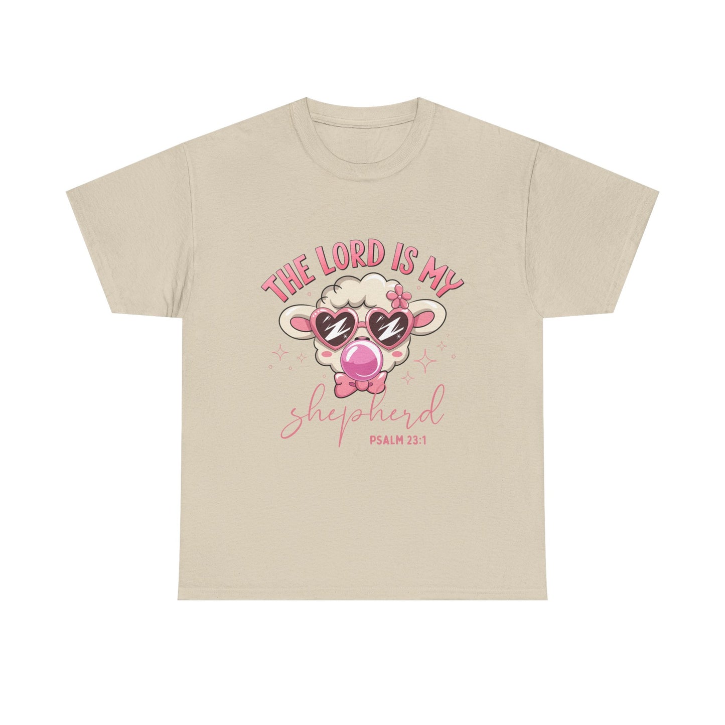 Faith-Inspired Unisex Heavy Cotton Tee - 'The Lord Is My Shepherd' Design
