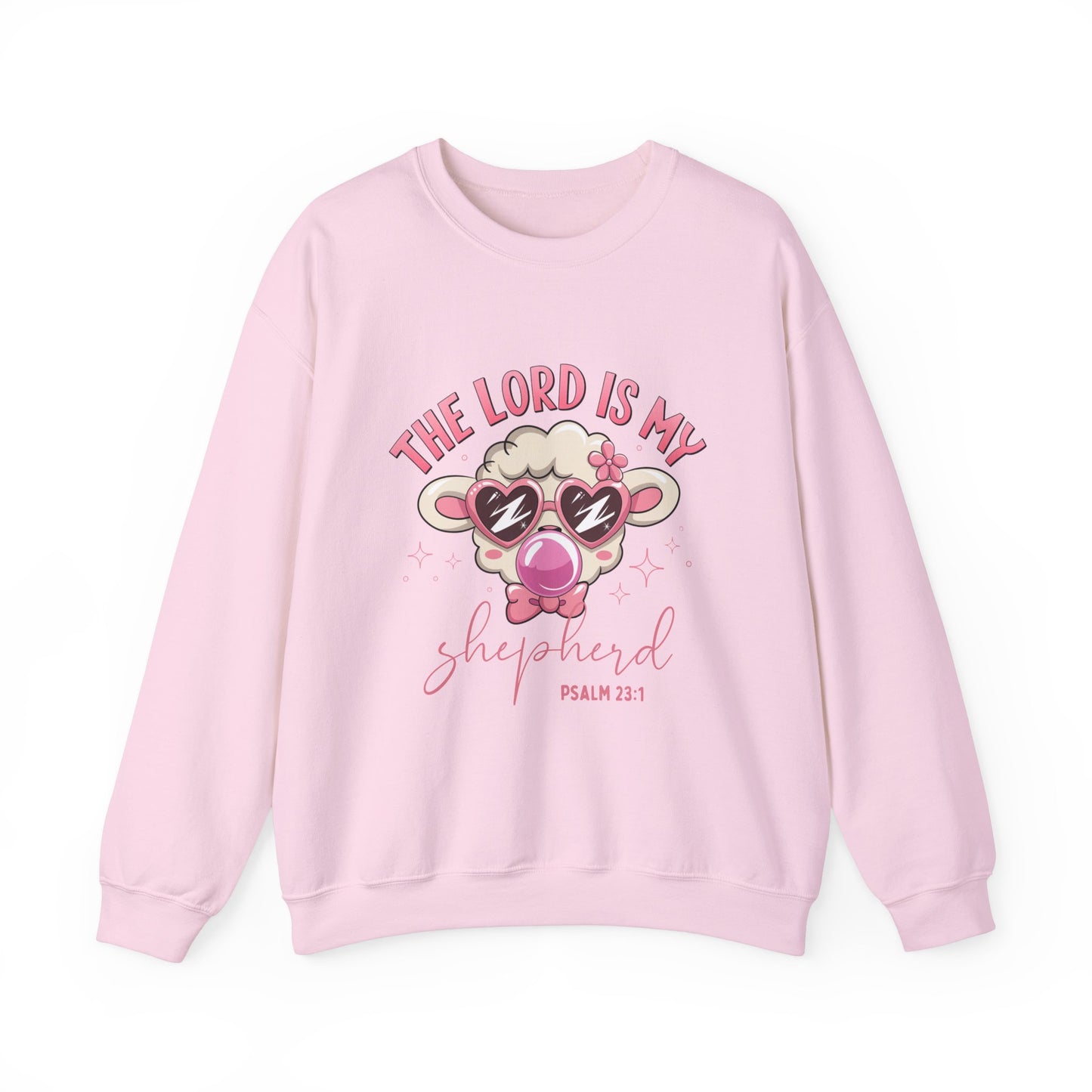 Funny Biblical Crewneck Sweatshirt - "The Lord Is My Shepherd"
