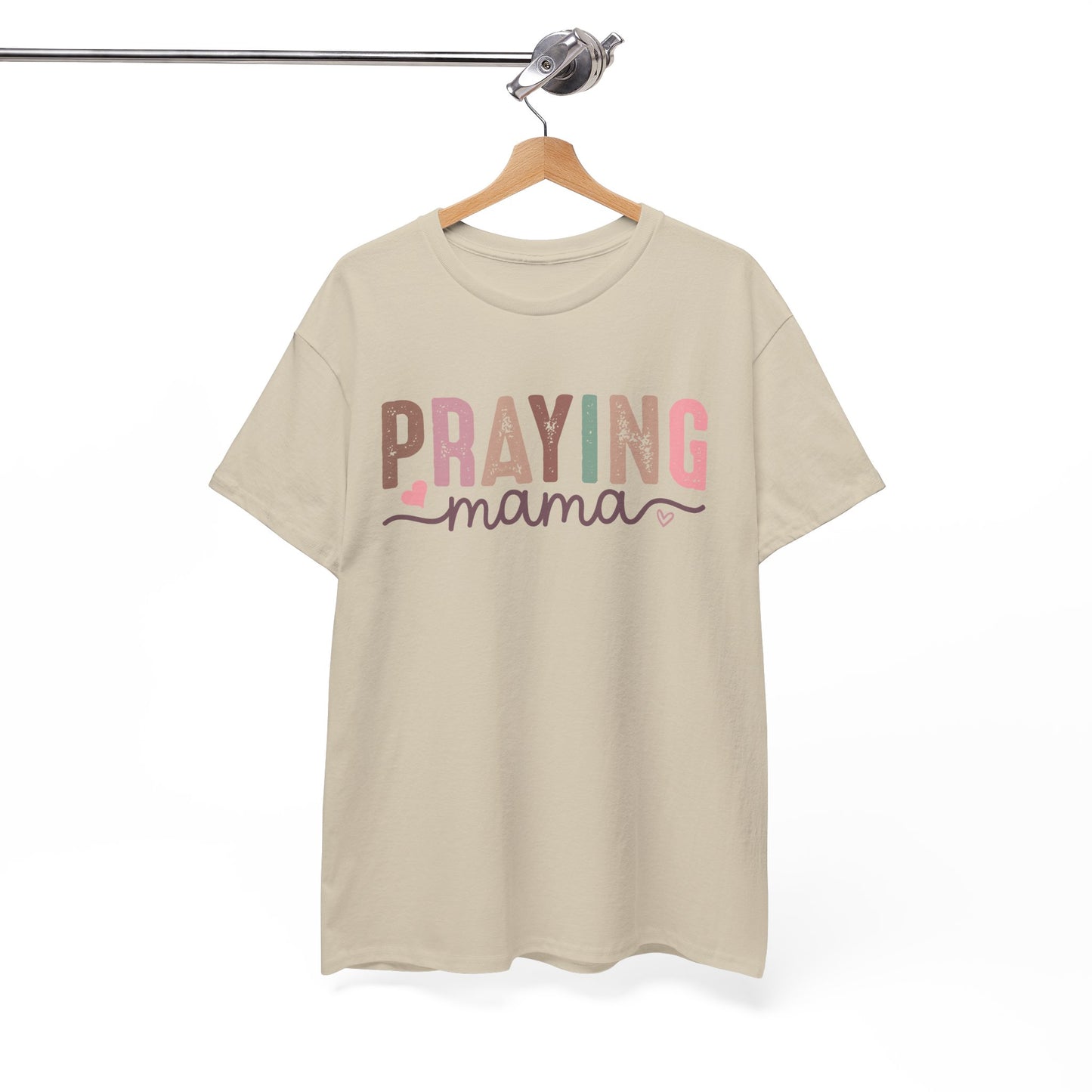 Praying Mama Unisex Heavy Cotton Tee - Perfect for Moms