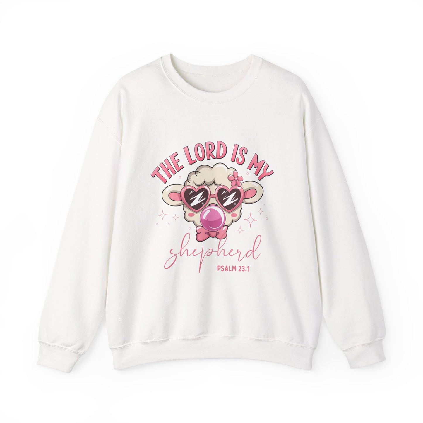 Funny Biblical Crewneck Sweatshirt - "The Lord Is My Shepherd"