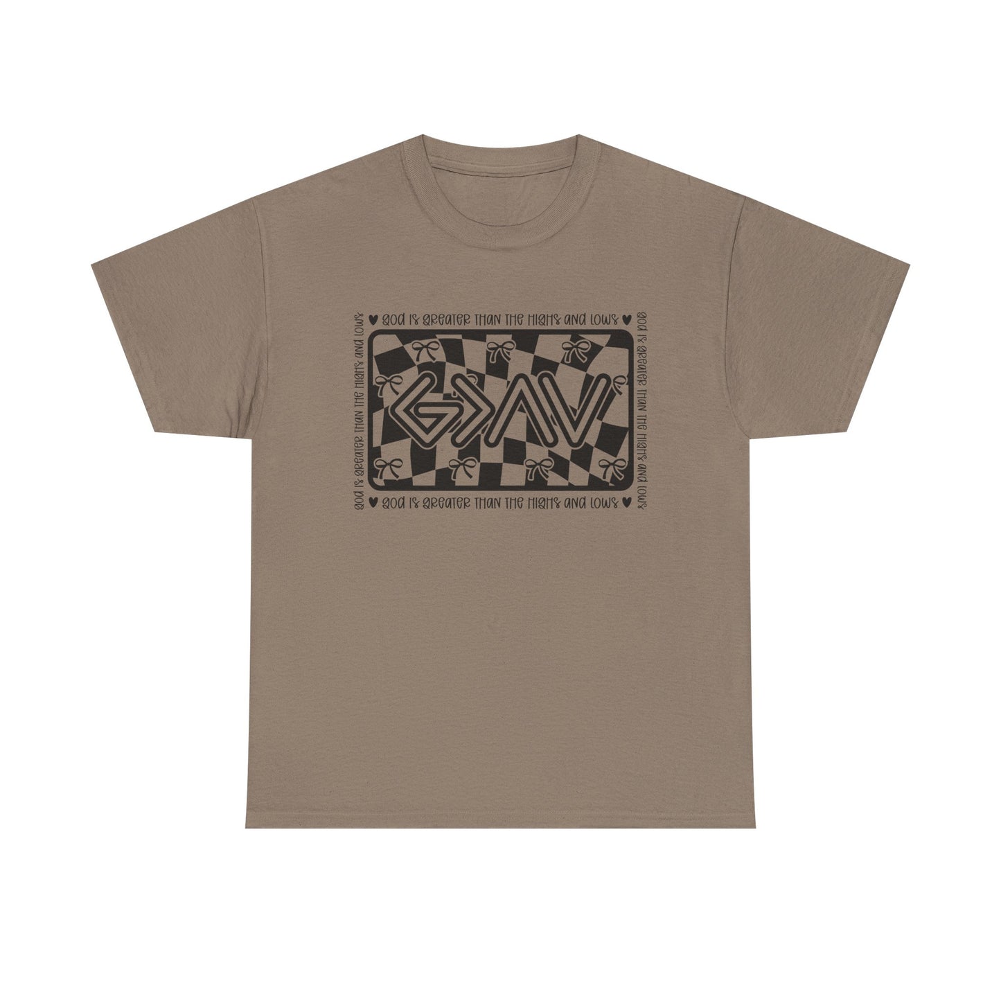 Unisex Heavy Cotton Tee - God is Greater than my ups and downs