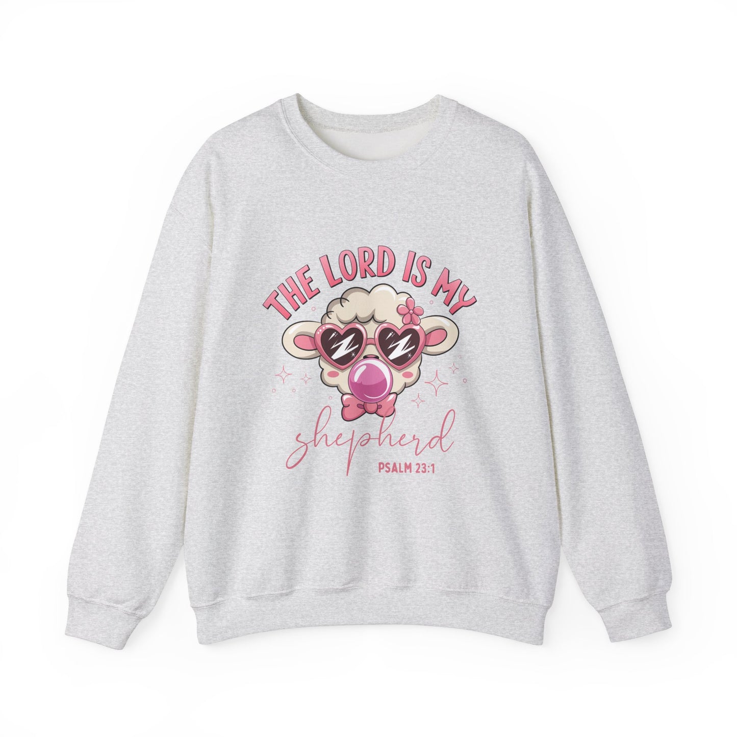 Funny Biblical Crewneck Sweatshirt - "The Lord Is My Shepherd"