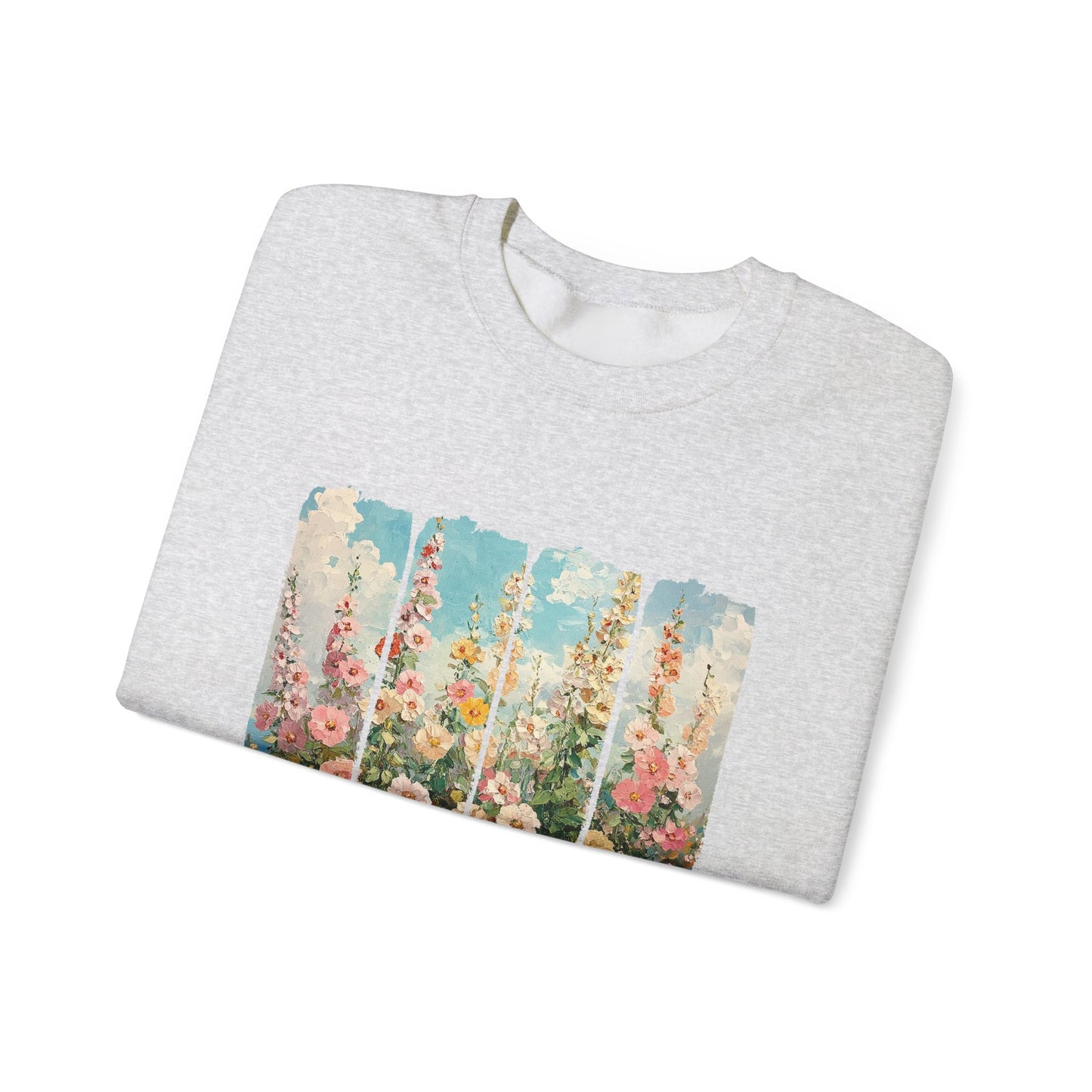 Inspirational Floral Crewneck Sweatshirt - "His Mercies Are New Every Morning"