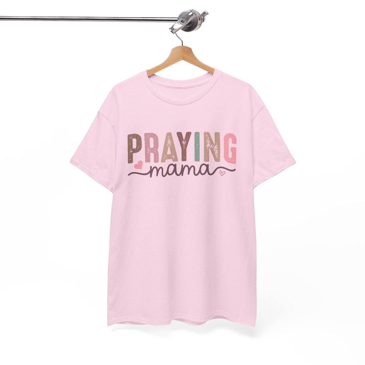 Praying Mama Unisex Heavy Cotton Tee - Perfect for Moms