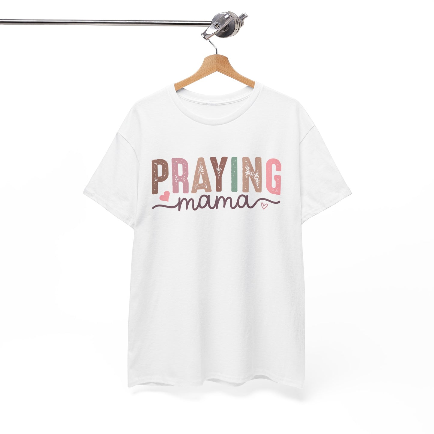 Praying Mama Unisex Heavy Cotton Tee - Perfect for Moms