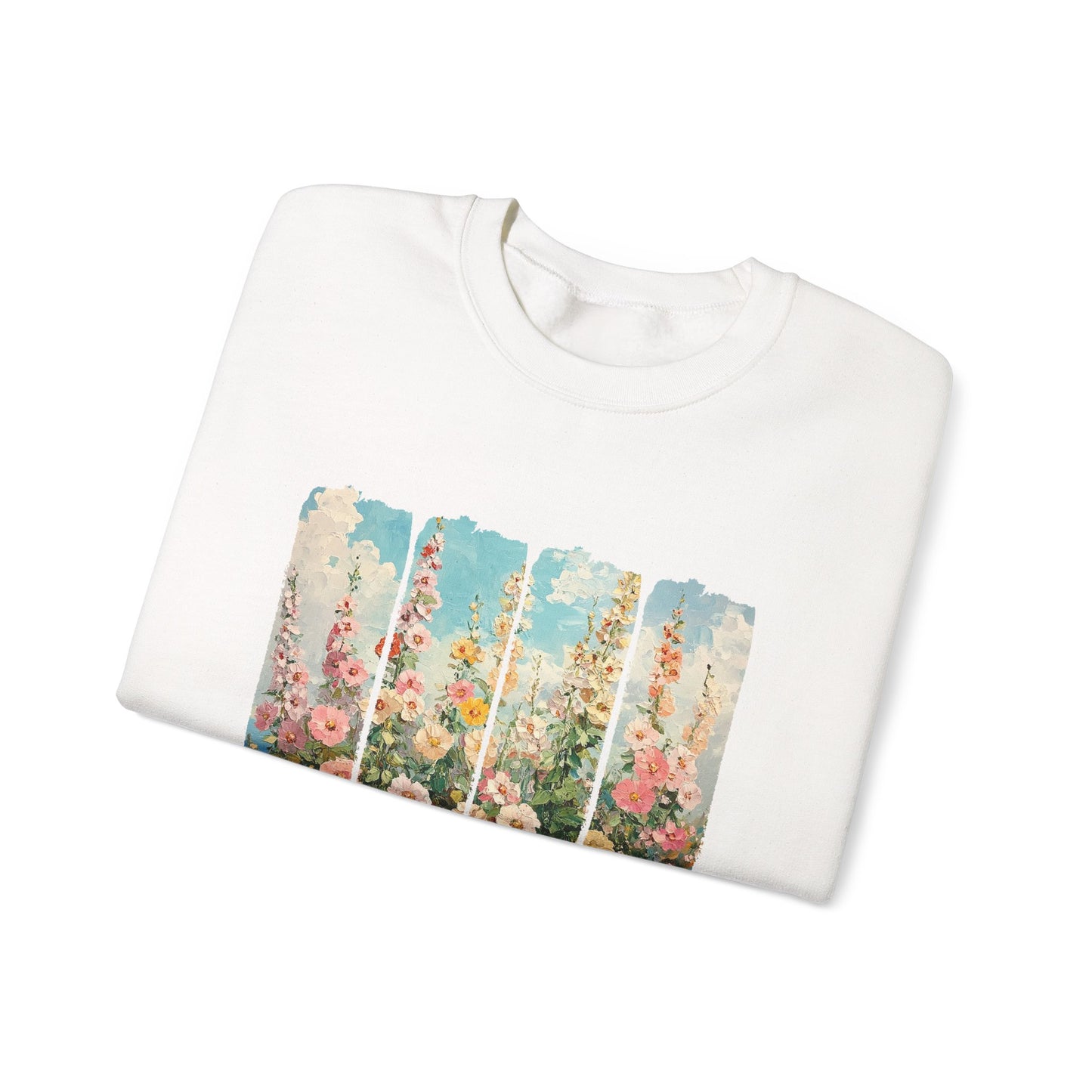 Inspirational Floral Crewneck Sweatshirt - "His Mercies Are New Every Morning"