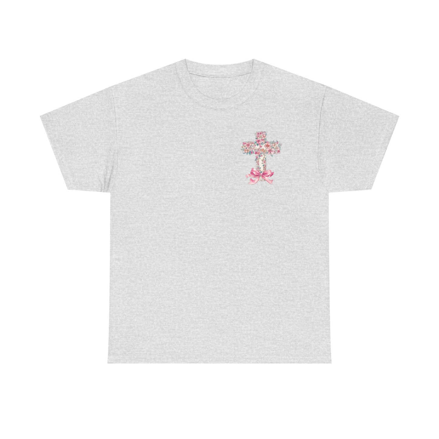 Inspirational Unisex Heavy Cotton Tee | "But God" Design with Floral Accents