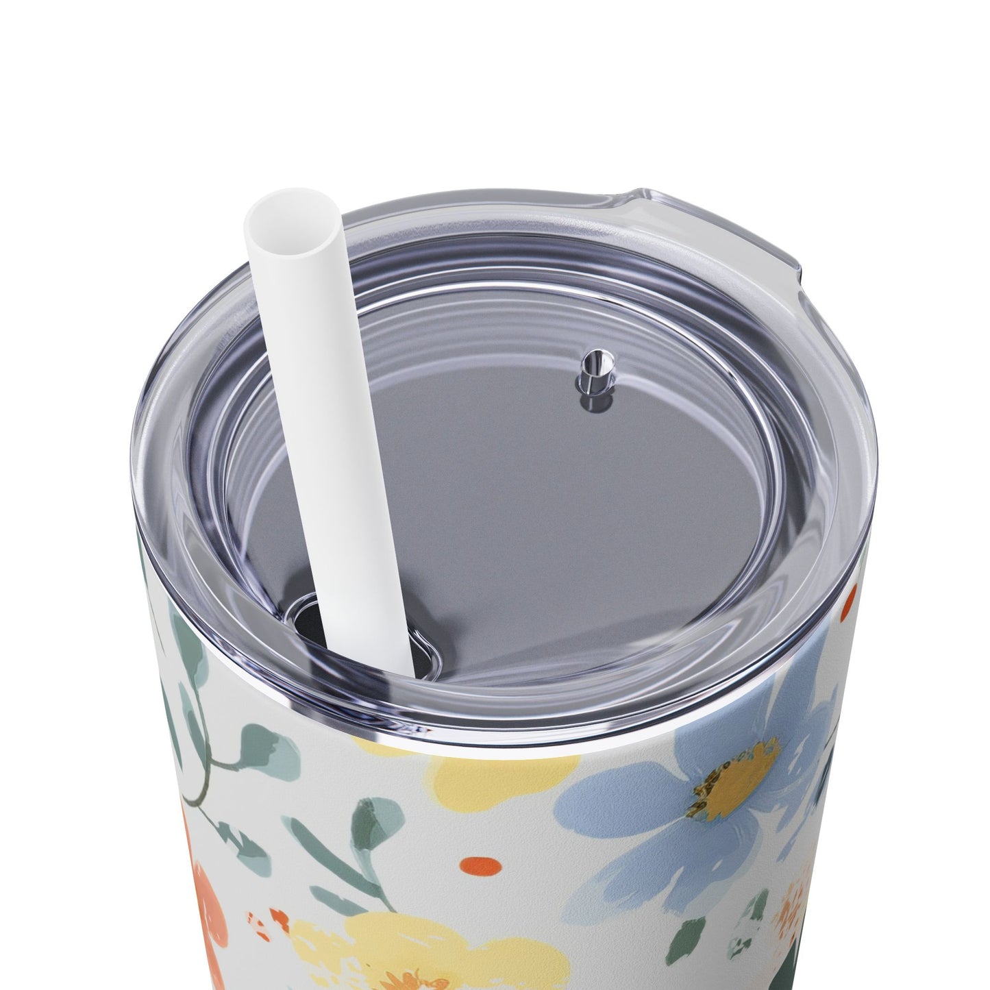 Love Like Jesus Floral 20oz Skinny Tumbler with Straw