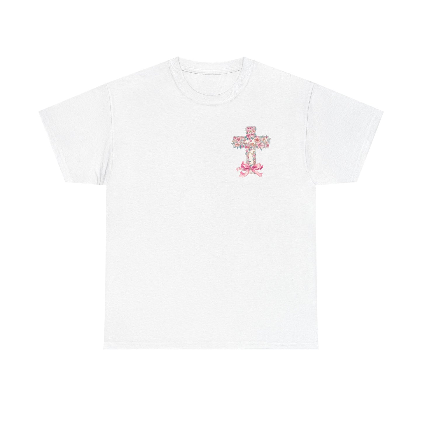 Inspirational Unisex Heavy Cotton Tee | "But God" Design with Floral Accents