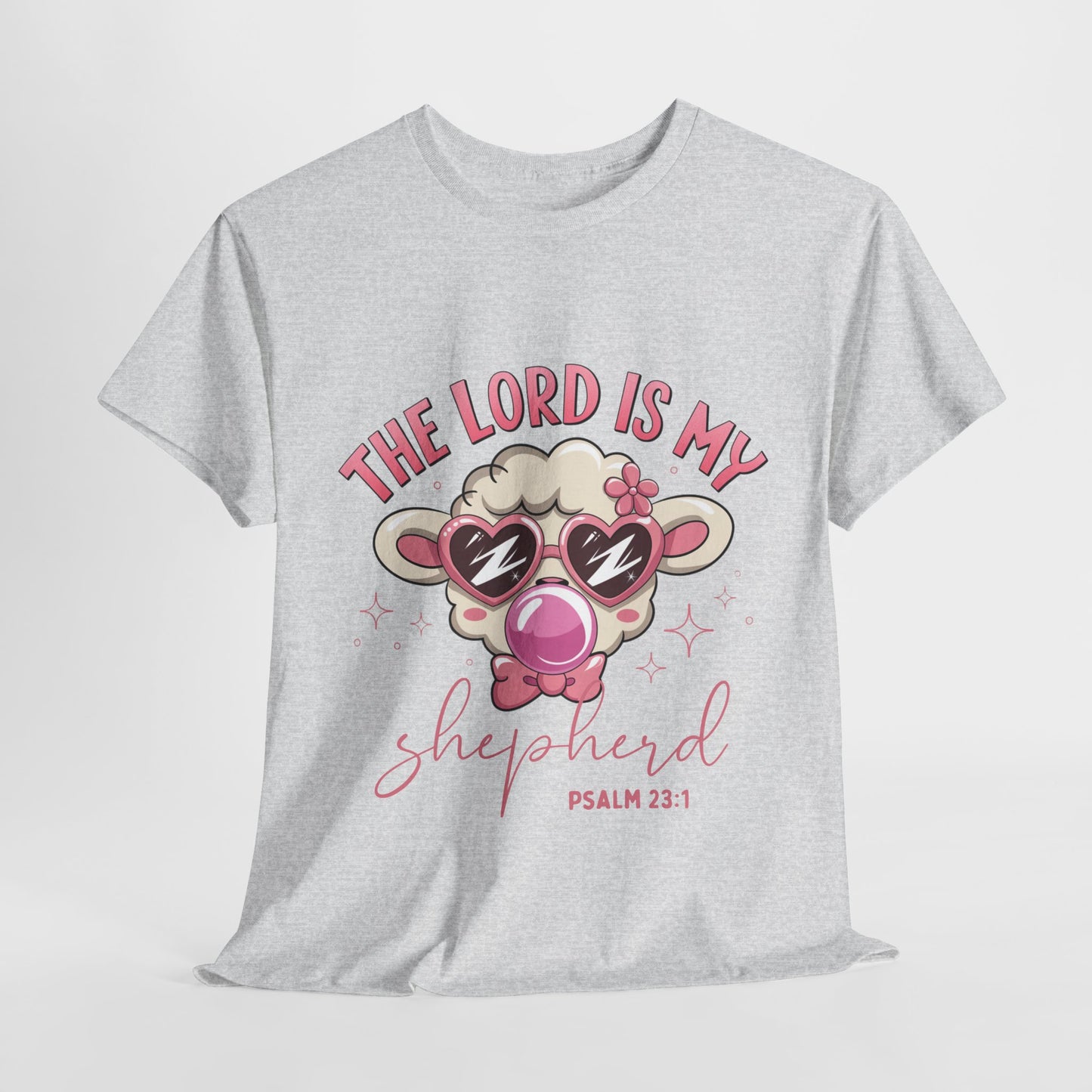 Faith-Inspired Unisex Heavy Cotton Tee - 'The Lord Is My Shepherd' Design