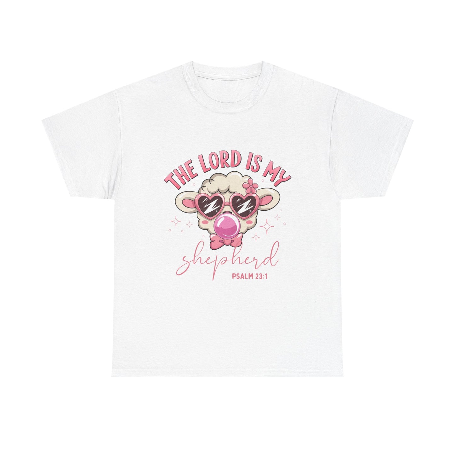 Faith-Inspired Unisex Heavy Cotton Tee - 'The Lord Is My Shepherd' Design