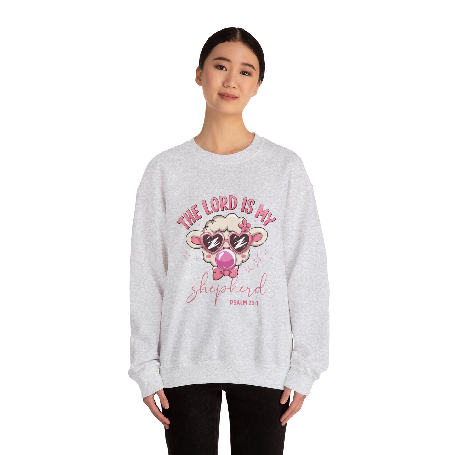 Funny Biblical Crewneck Sweatshirt - "The Lord Is My Shepherd"