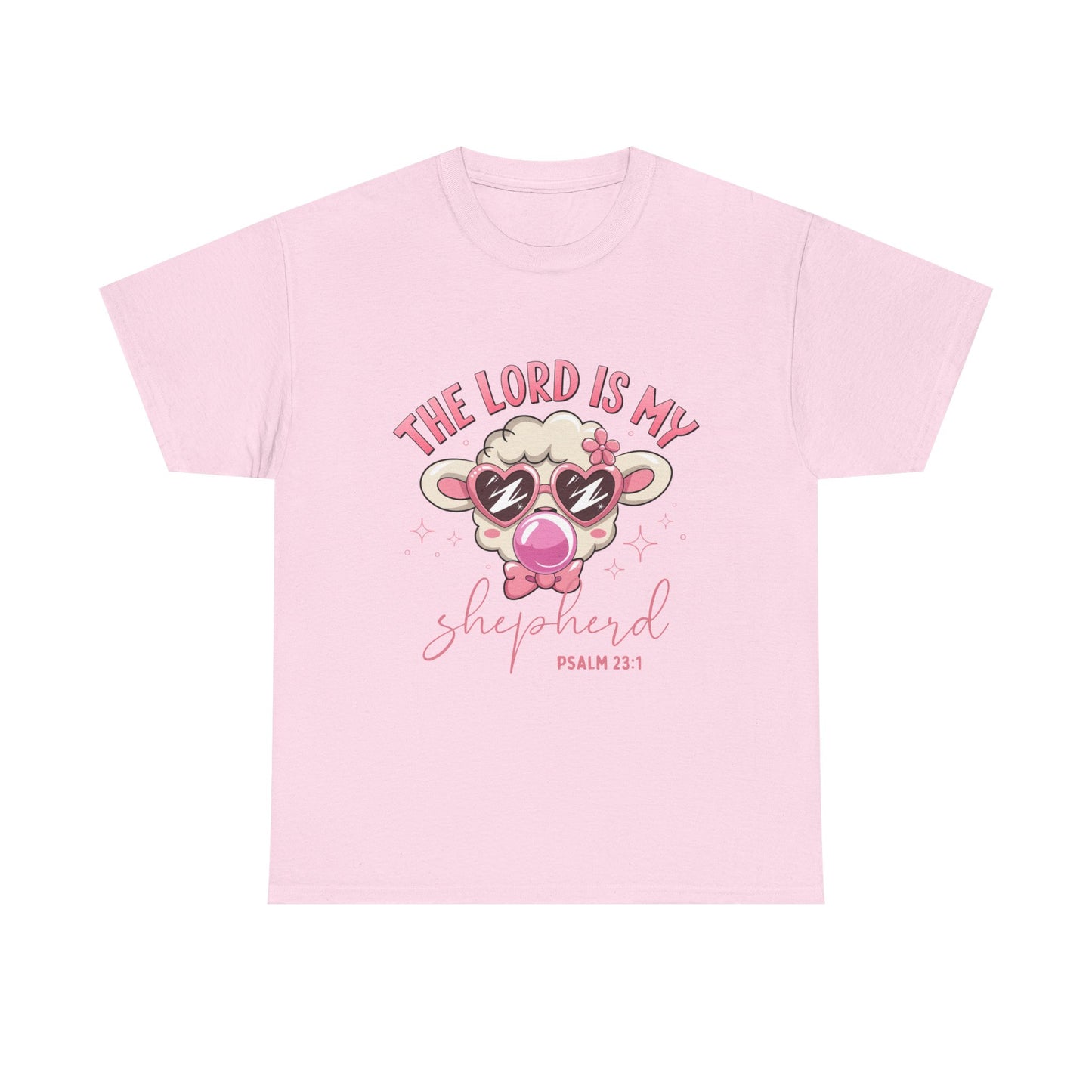 Faith-Inspired Unisex Heavy Cotton Tee - 'The Lord Is My Shepherd' Design