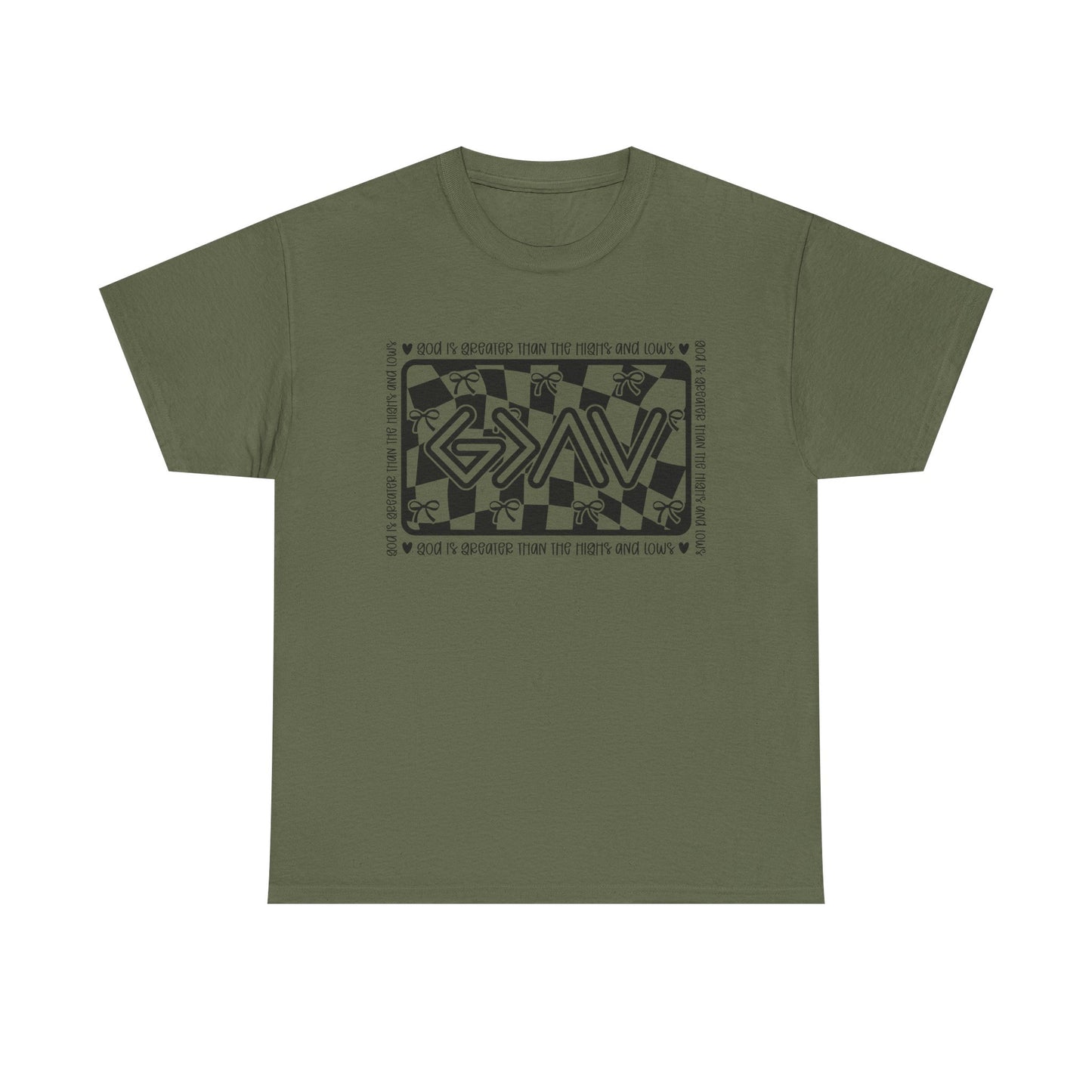 Unisex Heavy Cotton Tee - God is Greater than my ups and downs