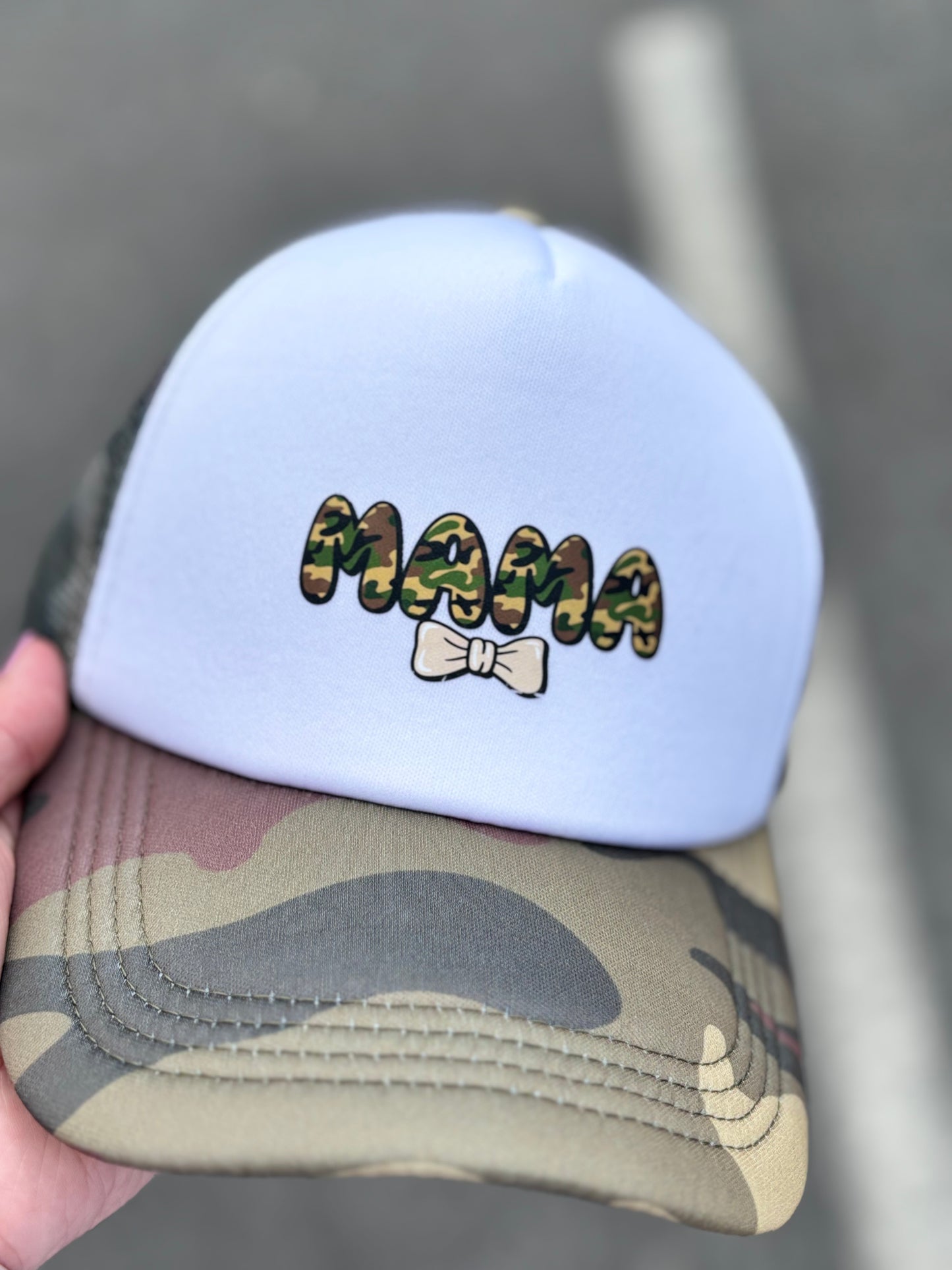 Camo Mama Trucker Hat | gift for her | country girl | Camo | Camouflage