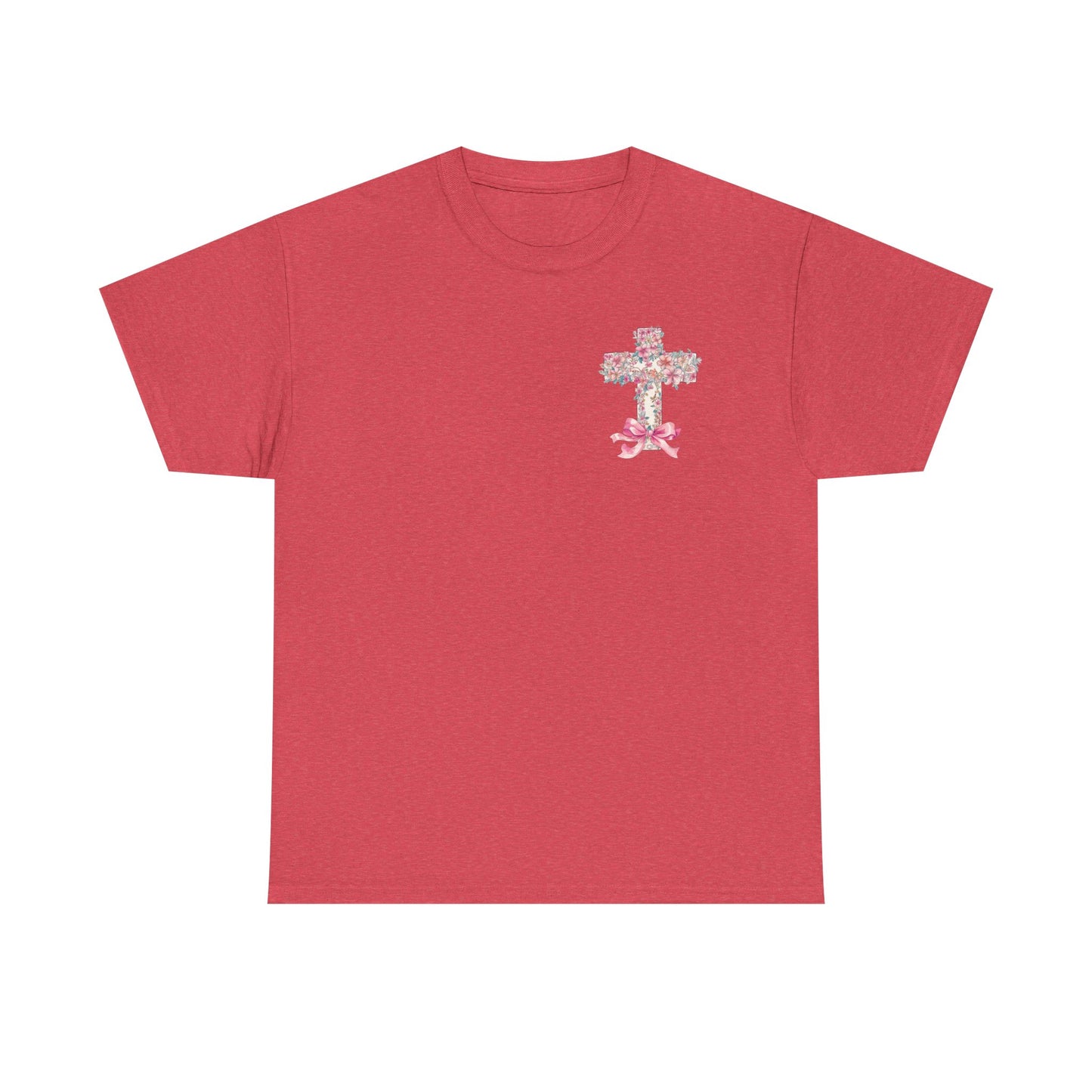 Inspirational Unisex Heavy Cotton Tee | "But God" Design with Floral Accents