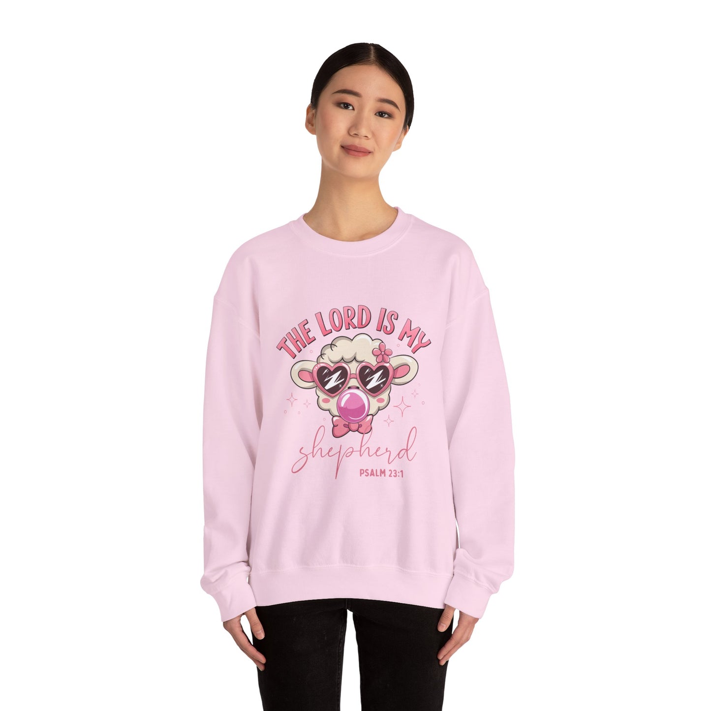 Funny Biblical Crewneck Sweatshirt - "The Lord Is My Shepherd"