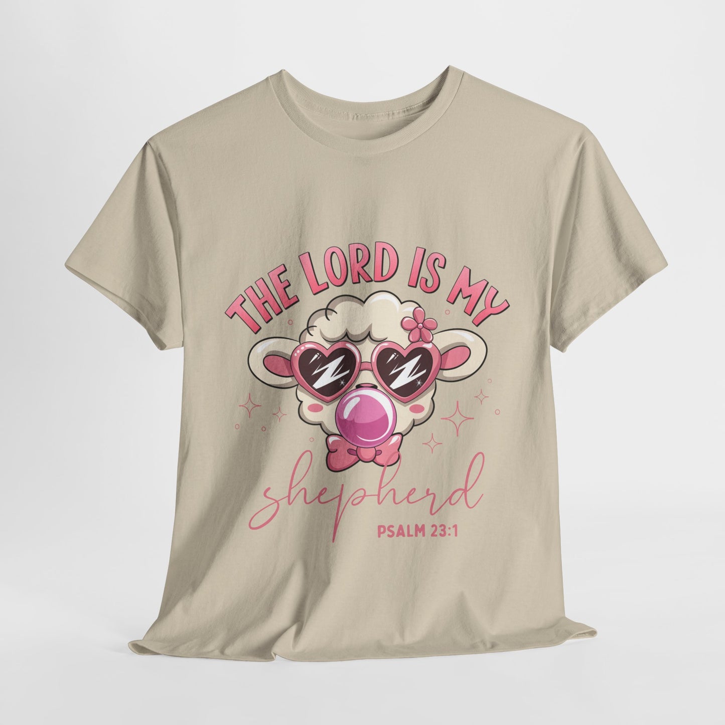 Faith-Inspired Unisex Heavy Cotton Tee - 'The Lord Is My Shepherd' Design