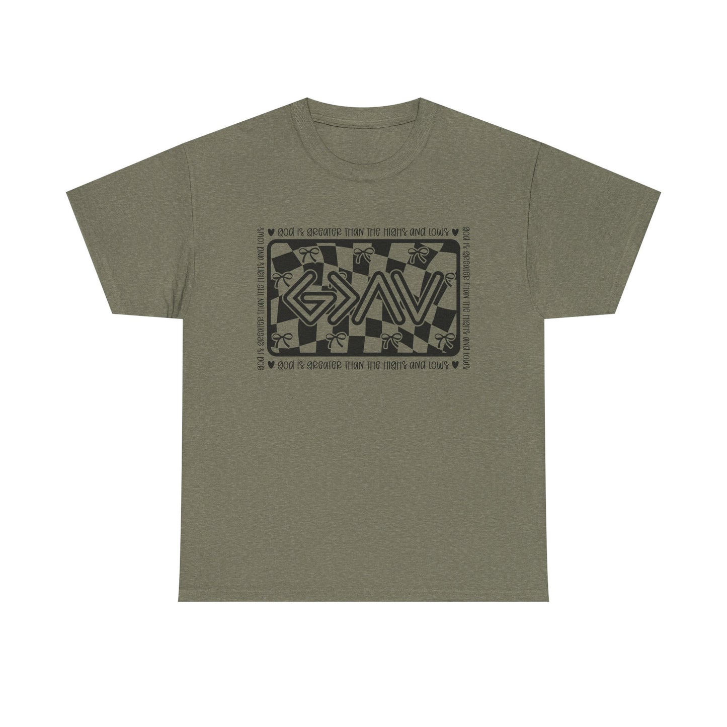 Unisex Heavy Cotton Tee - God is Greater than my ups and downs