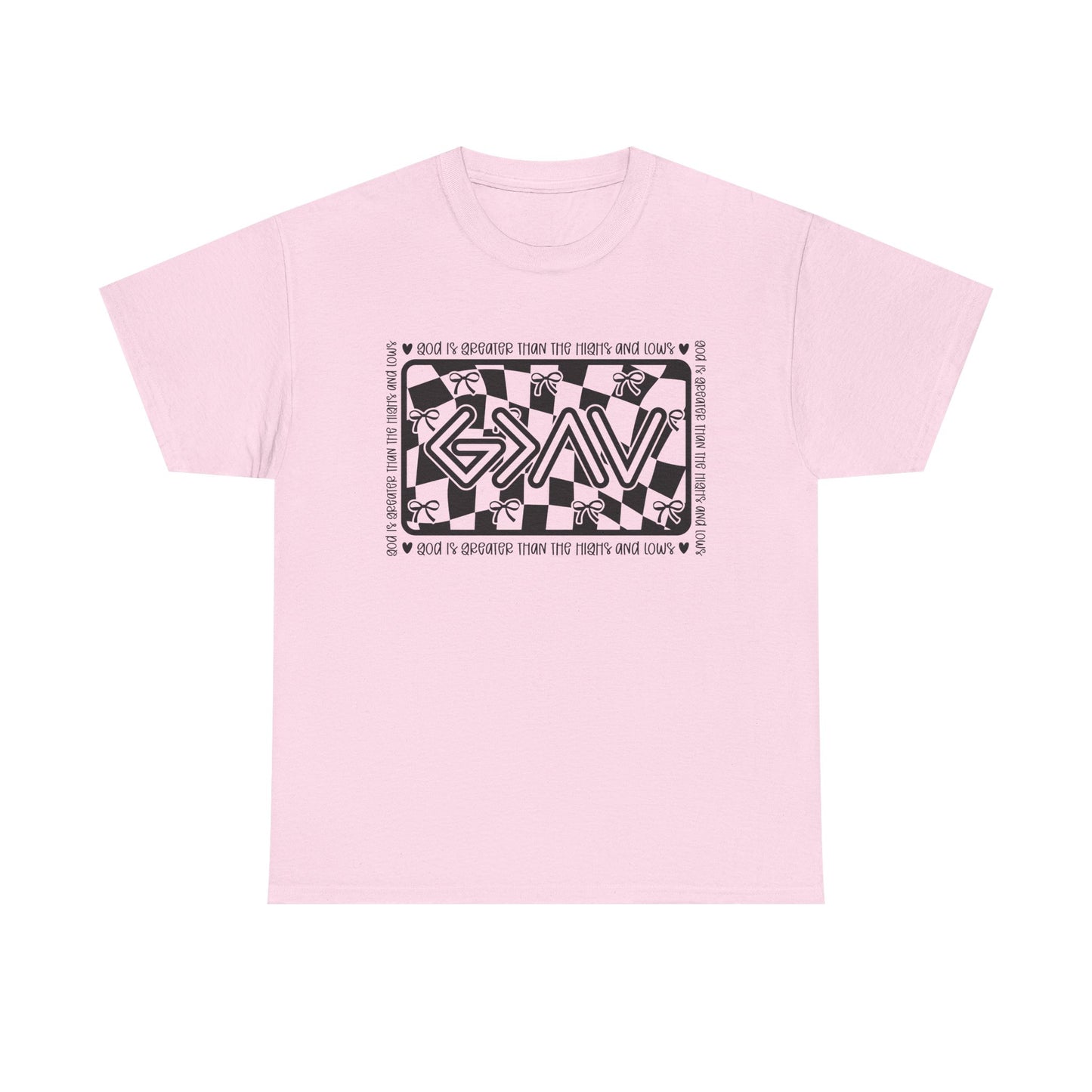 Unisex Heavy Cotton Tee - God is Greater than my ups and downs