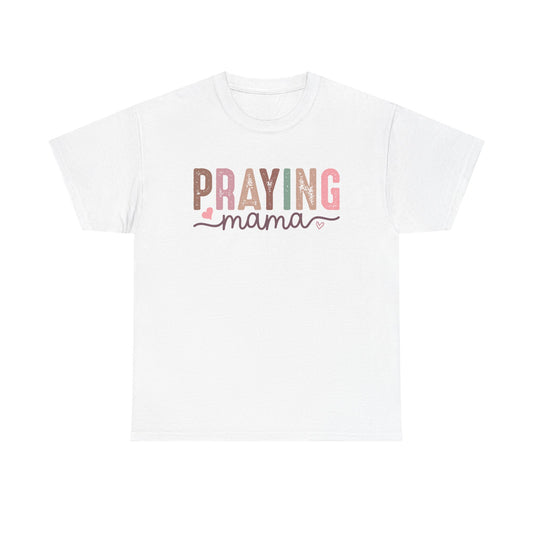 Praying Mama Unisex Heavy Cotton Tee - Perfect for Moms