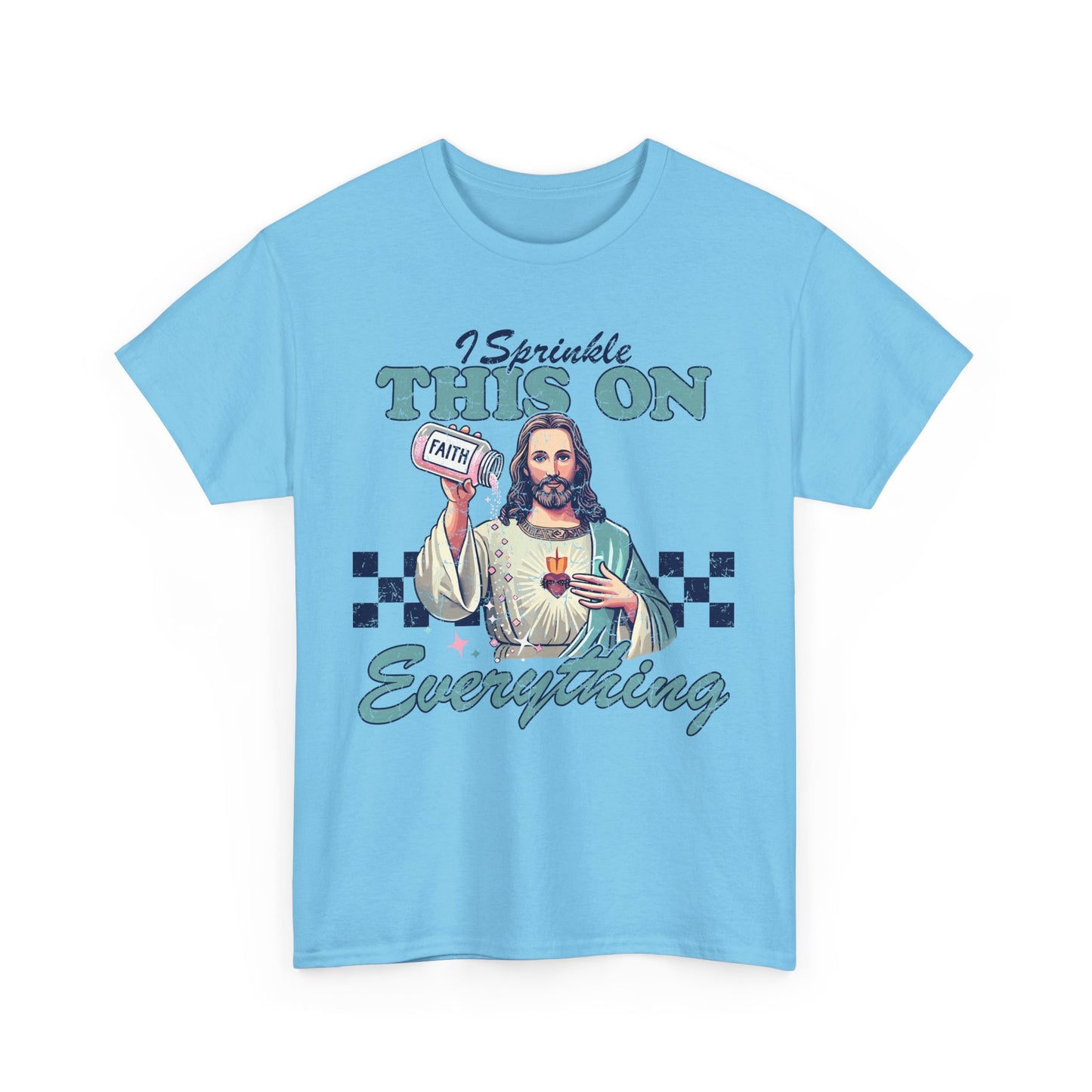 Funny Unisex Heavy Cotton Tee - "I Sprinkle This On Everything" Graphic Shirt