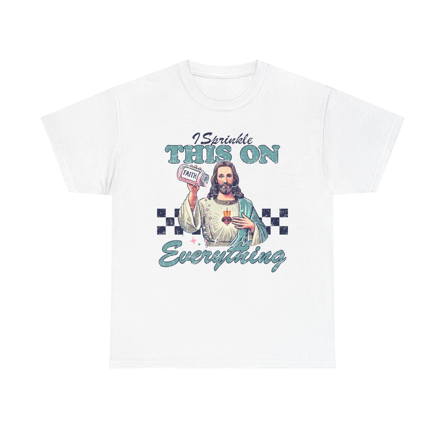 Funny Unisex Heavy Cotton Tee - "I Sprinkle This On Everything" Graphic Shirt
