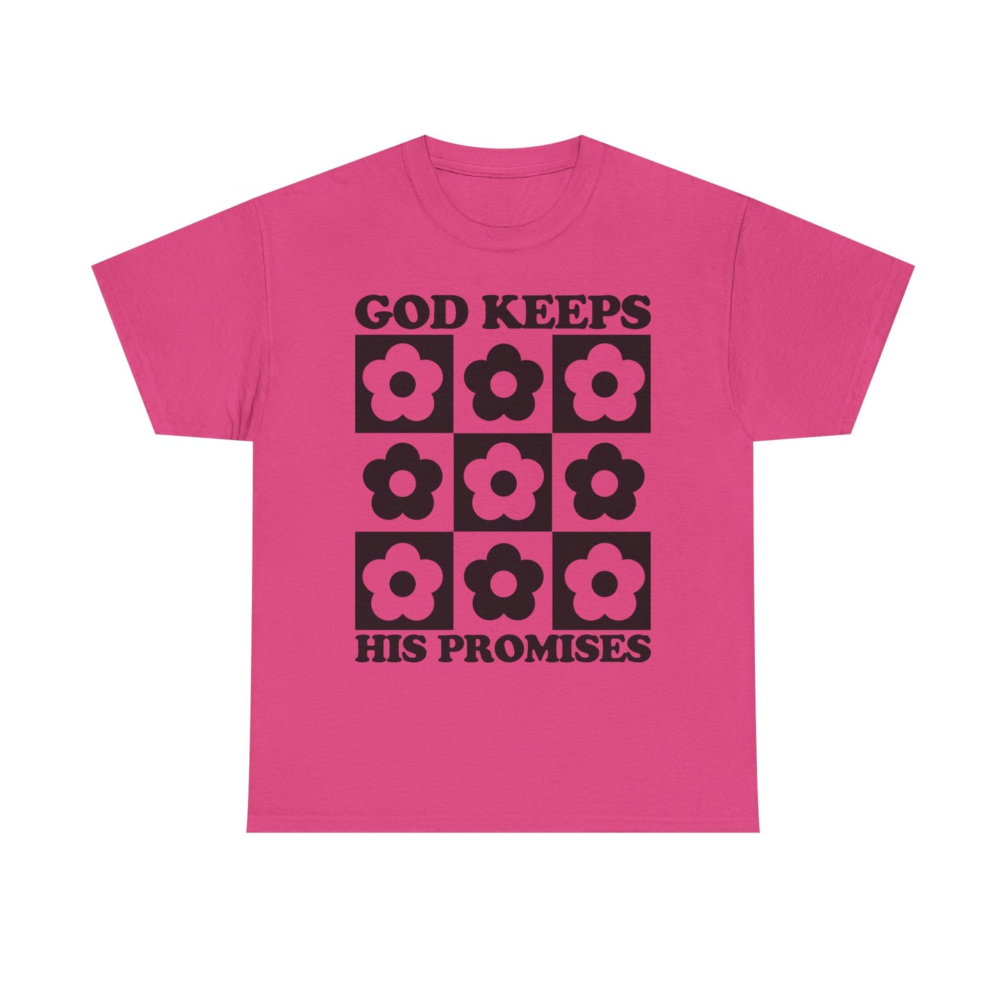 God Keeps His Promises Unisex Heavy Cotton Tee - Floral Design