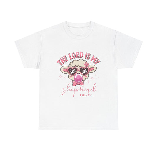 Faith-Inspired Unisex Heavy Cotton Tee - 'The Lord Is My Shepherd' Design