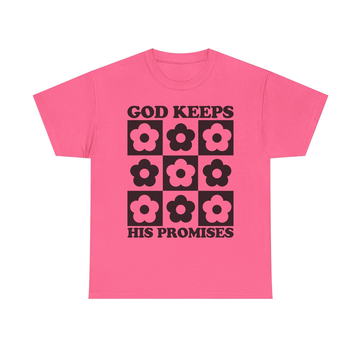 God Keeps His Promises Unisex Heavy Cotton Tee - Floral Design