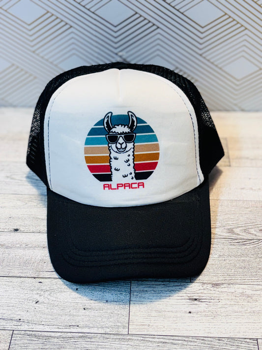 Alpaca trucker hat | Gift for her | Funny trucker hat | Alpaca | Sunglasses